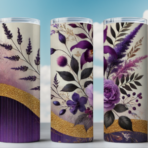 "Lavender Elegance 20oz Tumbler Wrap"