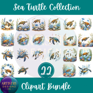 Sea Turtle Clipart Bundle - Stunning Digital Graphics for Creative Projects
