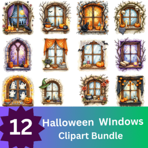 Spooky Windows Digital Art Collection