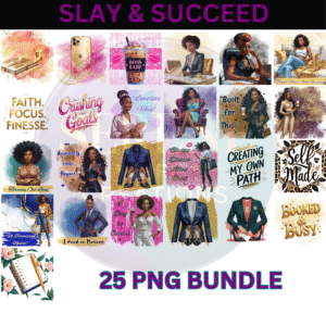 Empowering Boss Lady Quotes Clipart Set - Inspirational Digital Graphics for Entrepreneurs