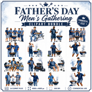 FATHERS DAY clipart mens gathering Bundle PNG