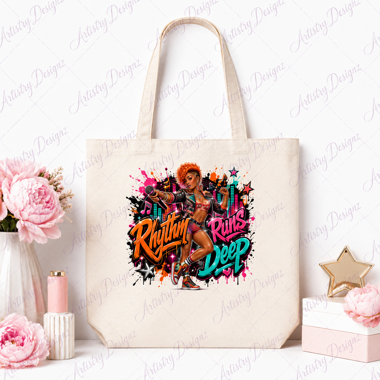 Urban Glam Songstress Divas PNG Bundle, Singer Sublimation Clipart, Music Diva Graphics, Commercial Use Digital Download - Image 4