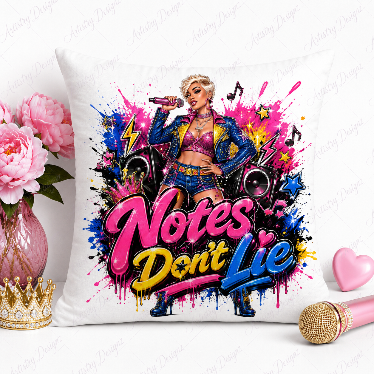 Urban Glam Songstress Divas PNG Bundle, Singer Sublimation Clipart, Music Diva Graphics, Commercial Use Digital Download - Image 6