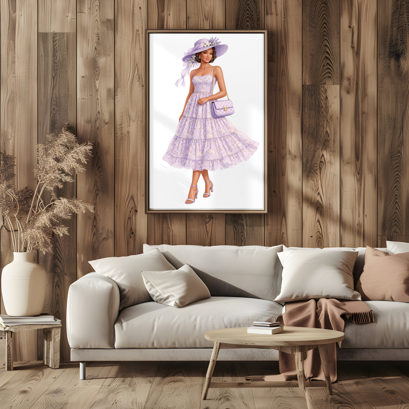 Kentucky Derby Woman Clipart Bundle, Floral Fashion PNGs (Digital Download) - Image 4