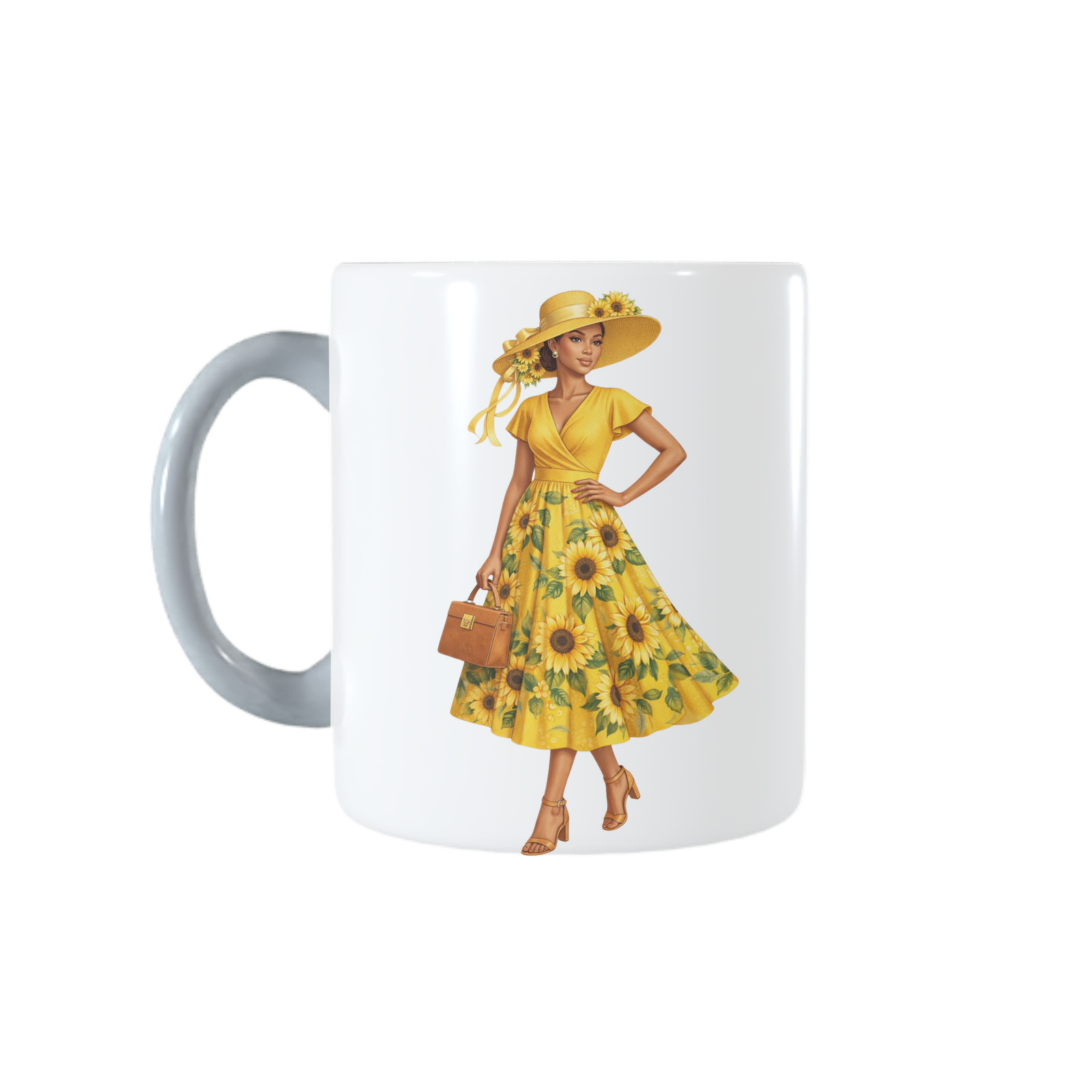Kentucky Derby Woman Clipart Bundle, Floral Fashion PNGs (Digital Download) - Image 7