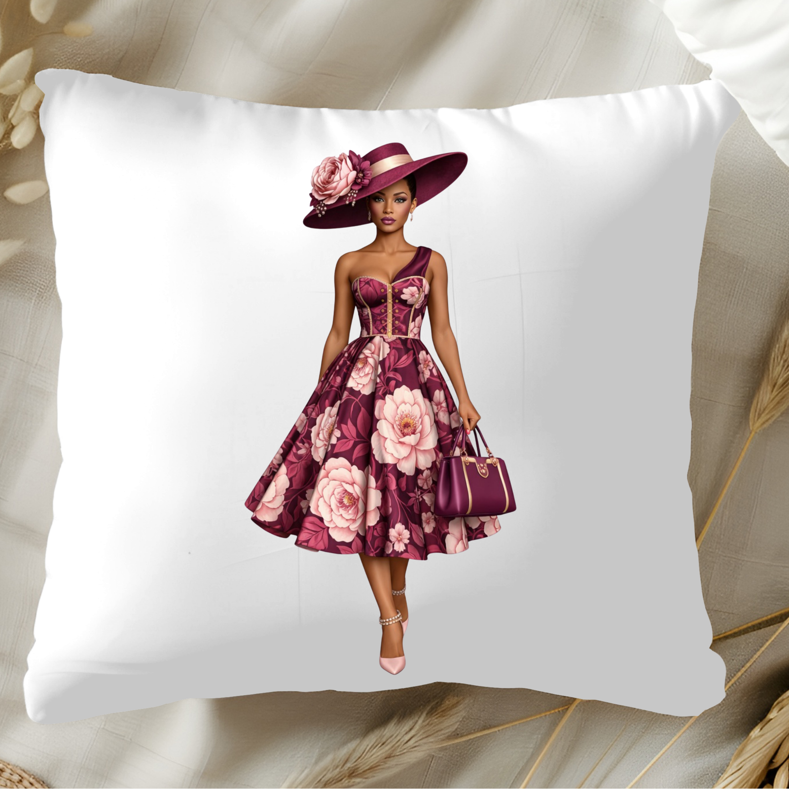 Kentucky Derby Woman Clipart Bundle, Floral Fashion PNGs (Digital Download) - Image 8