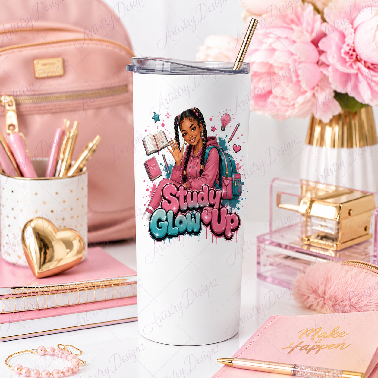 Back to School Girl PNG Bundle, 12 Urban Glam School Designs, Student Sublimation PNG, School Girl Graphics, Commercial Use - Image 5