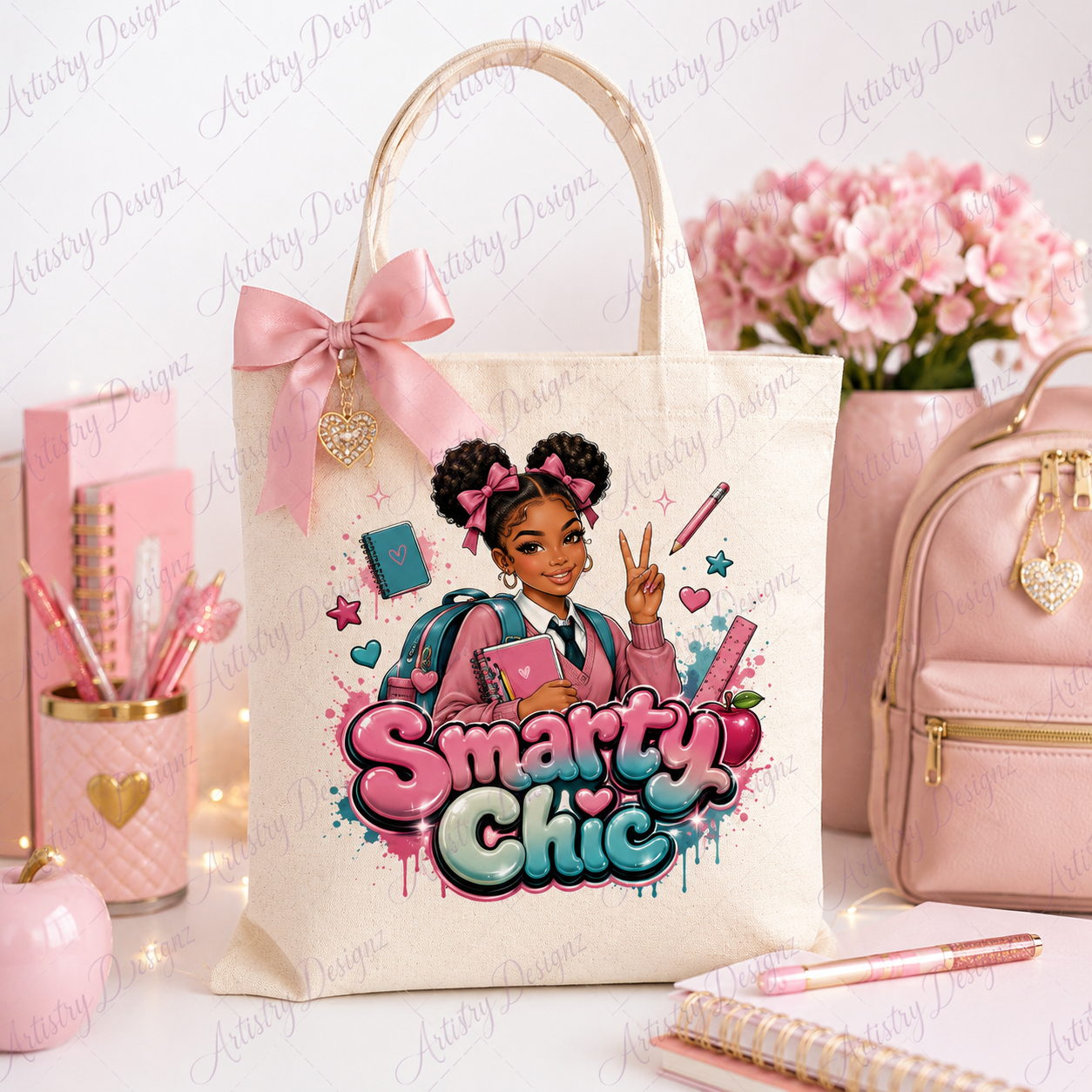 Back to School Girl PNG Bundle, 12 Urban Glam School Designs, Student Sublimation PNG, School Girl Graphics, Commercial Use - Image 6