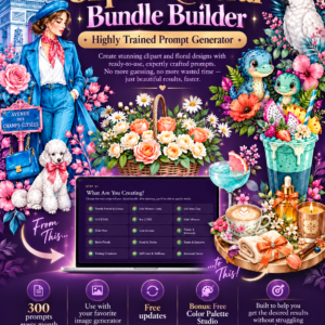 Clipart & Floral Bundle Builder – AI Prompt Generator for Clipart, Florals & Creative Designs