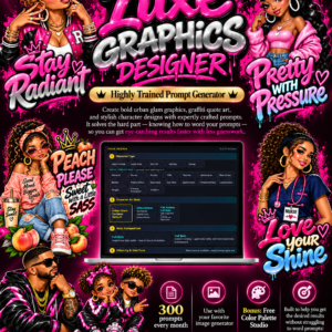 Luxe Graphics Designer – AI Prompt Generator for Urban Glam & Graffiti Quote Art
