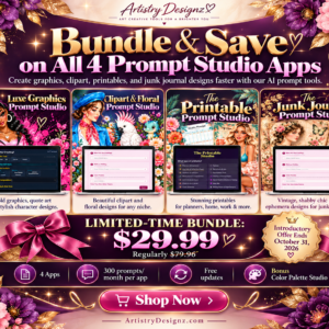 Complete Creative Collection – 4 AI Prompt Studio Bundle